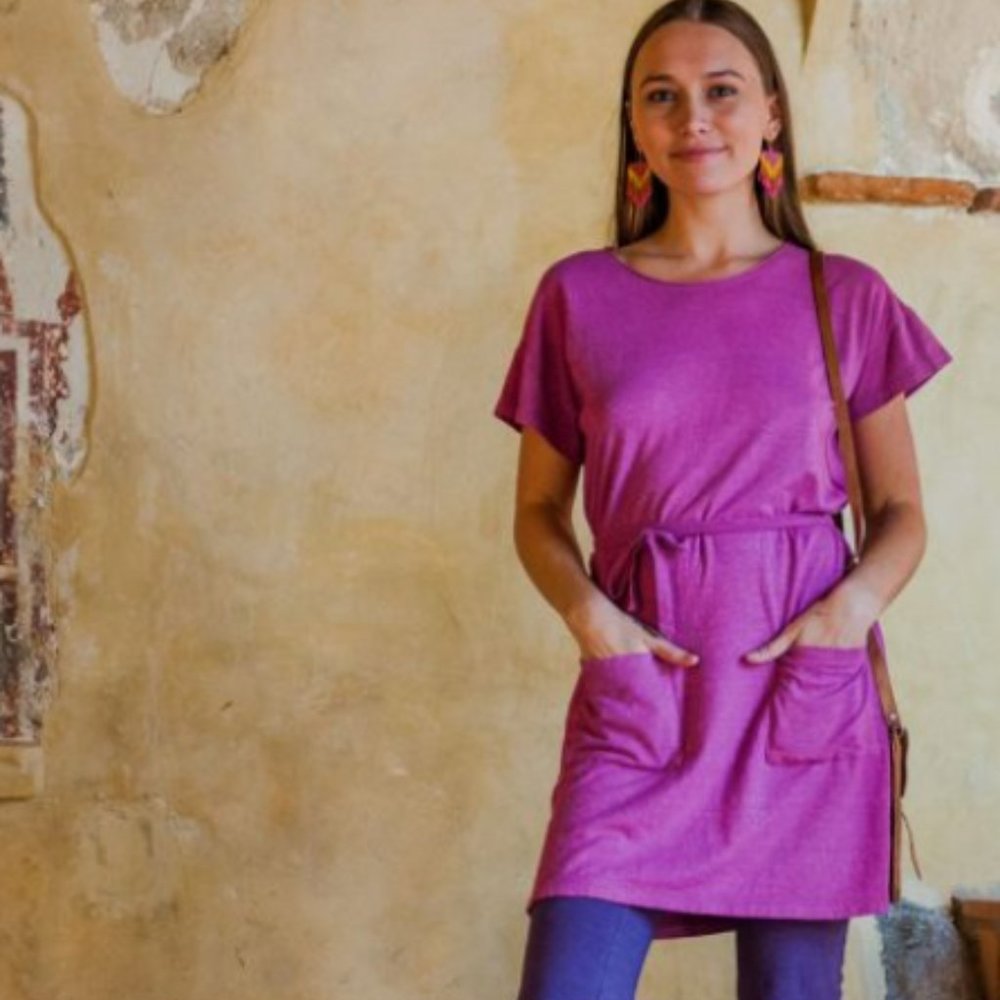 Bohemian Folk Clothing Hacienda Dress -- XS